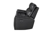 U8880 Black Leather Power Reclining Sofa