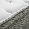 AFTON White/Gray 12" Euro Box Pocket Coil, Full