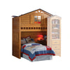 Tree House Rustic Oak Loft Bed (Twin Size)