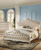 Acme Chantelle Queen Bed with Button Tufted Panels in Pearl White 23540Q