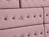 Zohar Queen & Twin Bed Black, Grey, & Pink