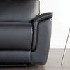 Bienne Sofa Manual Recliner White & Black