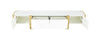 Larvik TV Stand White w/ Gold Frame