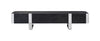 Leknes TV Stand Black w/ Silver Frame