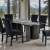 Selsey Dining Table, Black Stone Top