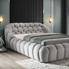 Newquay E.King & Queen Bed White, Grey, & Black