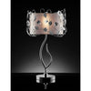 Elva Silver/Chrome Table Lamp, Double Shade