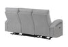 U6611 GREY 15 POWER RECLINING SOFA WITH LED