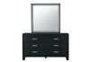 REID BLACK KING BED GROUP WITH LED