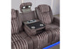 U8000 BROWN PWR REC SOFA/PWR CONSOLE REC LOVESEAT W/PHR