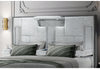 OSCAR GREY QUEEN BED NO WOOD TRIM