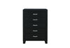 REID BLACK QUEEN BED DRESSER MIRROR NIGHTSTAND