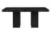 D03 DINING TABLE +6 D03 DINING CHAIRS BLACK