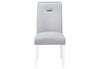 MONACO WHITE DINING TABLE + 6 MONACO DINING CHAIR