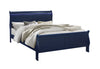 CHARLIE BLUE KING BED WITH LED, DRESSER, MIRROR, NIGHTSTAND