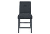 MONACO DARK GREY BAR TABLE AND 8 MONACO DARK GREY BAR STOOLS