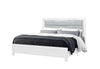 LUCCIA WHITE QUEEN BED WITH LED, DRESSER, MIRROR, NIGHTSTAND