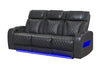 U8611 BLANCHE CHARCOAL POWER RECLINING SOFA WITH PHR AND LED