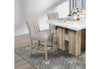 D04 NATURAL BAR TABLE + D8685 BEIGE/NAT BAR STOOL
