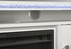 LILY WHITE ENTERTAINMENT UNIT 72 W/ LED, SPEAKERS, CRYSTAL INSERTS