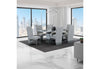 D1212 DINING TABLE + 6 D12DC WHITE/GREY