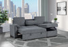 U0808 DARK GREY REVERSIBLE SOFA BED