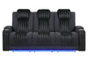 U8000 BLACK PWR REC SOFA W/PHR, DDT, READING LIGHT & LED LIGHT