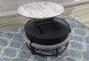T42 BLACK COFFEE TABLE WITH 3 STOOLS
