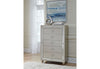 RILEY SILVER KING BED, DRESSER, MIRROR, NIGHTSTAND
