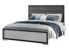 AMELIA GREY/BLACK KING BED, DRESSER, MIRROR, NIGHTSTAND