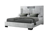 OSCAR GREY KING BED NO WOOD TRIM