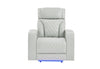 U8611 BLANCHE SILVER POWER RECLINER WITH POWER HEADREST AND LED