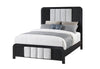 BECKETT WHITE/BLACK QUEEN BED