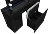 ELLA BLACK VANITY SET WITH STORAGE STOOL