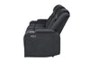 U8000 BLACK PWR REC SOFA W/PHR, DDT, READING LIGHT & LED LIGHT