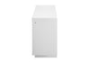 AILEEN WHITE 76" ENT UNIT W/LED, SPEAKERS, CRYSTAL AND POP-UP DOORS