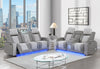 U8000 GREY PWR REC SOFA/PWR CONSOLE REC LOVESEAT W/PHR
