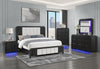BECKETT WHT/BLK KING BED GROUP