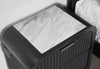 BECKETT WHITE/BLACK QUEEN BED GROUP WITH COOLER & SPEAKER