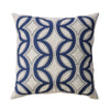 Teri Natural/Indigo 20" X 20" Pillow, Natural & Indigo (2/CTN) image