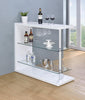 G100167 Two-Shelf Contemporary Bar Unit with Wine Holder image