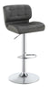 G100545 Contemporary White and Chrome Upholstered Bar Stool image