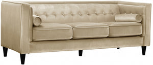 Meridian Taylor Velvet Sofa in Beige 642BE-S image