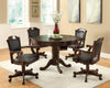 G100871 Casual Black and Tobacco Upholstered Game Chair image