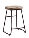 Industrial Driftwood Counter-Height  Stool image