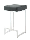 G105253 Contemporary Chrome and Black Counter-Height Stool image