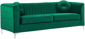 Meridian Isabelle Velvet Sofa in Green 612Green-S image