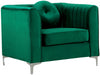 Meridian Isabelle Velvet Chair in Green 612Green-C image