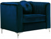 Meridian Isabelle Velvet Chair in Navy 612Navy-C image