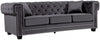 Meridian Bowery Velvet Sofa in Grey 614Grey-S image